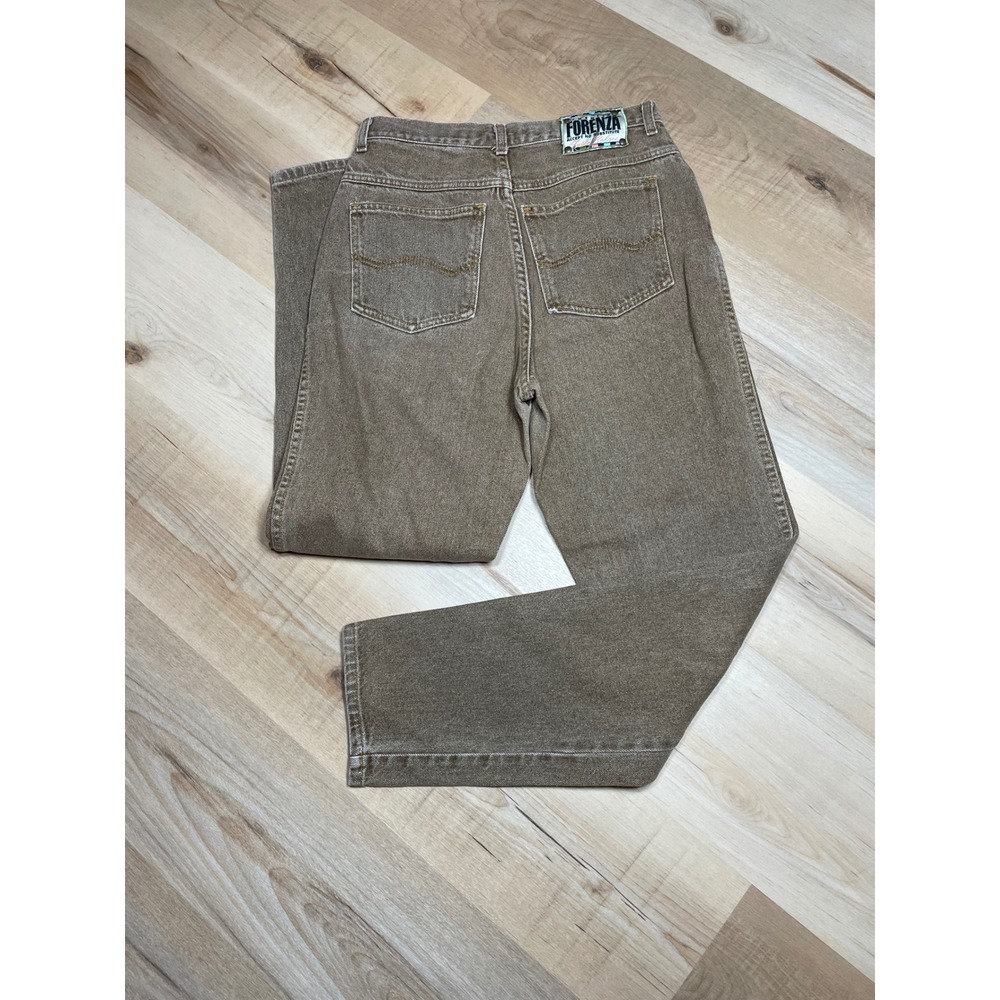 Vintage Forenza High Waisted Straight Leg Brown Denim Jeans Size 8 Made in USA - Picture 10 of 10